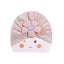 THE LITTLE LOOKERS Unisex Soft Turban Cap with Flower Bow, Beanie Cap for Newborn Baby/Infants, Baby Head-Wear | Suitable for 3 to 18 Months Baby