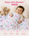 THE LITTLE LOOKERS Baby Blanket – Soft & Breathable Baby Wrapper for Newborns and Infants