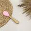 THE LITTLE LOOKERS Silicone Spoon with Bamboo Handle, BPA Free Feeding Spoons for Baby/Kids/Toddlers