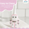 THE LITTLE LOOKERS Baby Toothbrush for Toddlers – Robot Shape with Soft Bristles | Easy Grip Handle | BPA-Free, Non-Toxic, Easy-to-Hold & Gentle on Gums (Ages 1-5)