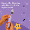 THE LITTLE LOOKERS Electric Baby Bottle Brush Cleaner – 360° Rotating Rechargeable Bottle Washer with Soft Silicone Bristles | Deep Cleaning for Bottles, Nipples, Pacifiers & Sippy Cups – Water-Resistant & Portable