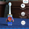 THE LITTLE LOOKERS Baby Toothbrush for Toddlers – Robot Shape with Soft Bristles | Easy Grip Handle | BPA-Free, Non-Toxic, Easy-to-Hold & Gentle on Gums (Ages 1-5)