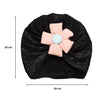 THE LITTLE LOOKERS Unisex Soft Turban Cap with Flower Bow, Beanie Cap for Newborn Baby/Infants, Baby Head-Wear | Suitable for 3 to 18 Months Baby