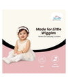 The Little Lookers Girls Cotton Knit Stockings with Flower – Soft Stretch Baby & Kids Tights