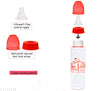 The Little Lookers Anti-Colic Glass Feeding Bottle with Silicone Sleeve | High Borosilicate Glass | BPA Free | Ultra Soft Flow Control Nipple | Leak-Proof Cap | Microwave & Dishwasher Safe | 0+ Months ( Pack of 2)