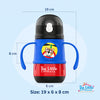 THE LITTLE LOOKERS Sipper for kids 300ml | Stainless Steel Hot & Cold Sipper Bottle for Baby | Rust-Proof | Travelling Water Bottle | Ideal Sipper Water Bottle for School Kids | Sipper with Handle