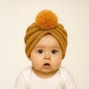 THE LITTLE LOOKERS Baby Soft Wool Knitted Turban Cap – Warm & Breathable Winter Headwrap for Newborns, Infants & Toddlers – Stylish Beanie for Baby Girls & Boys