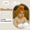 THE LITTLE LOOKERS Baby Soft Wool Knitted Turban Cap – Warm & Breathable Winter Headwrap for Newborns, Infants & Toddlers – Stylish Beanie for Baby Girls & Boys