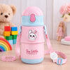 THE LITTLE LOOKERS Sipper for Kids 350ml | Stainless Steel Hot & Cold Sipper Bottle for Baby | Rust-Proof | Travelling Water Bottle | Ideal Sipper Water Bottle for School Kids | Sipper with Strap