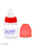 The Little Lookers Anti-Colic Glass Feeding Bottle with Silicone Sleeve | High Borosilicate Glass | BPA Free | Ultra Soft Flow Control Nipple | Leak-Proof Cap | Microwave & Dishwasher Safe | 0+ Months ( Pack of 2)
