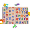 TOYPENTER Wooden Learning Educational Board for Kids, Puzzle Toys for 2 Years Old Boys & Girls - Combo Pack (Alphabets & Numbers) (ABC & 123)