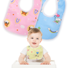 THE LITTLE LOOKERS® Baby Button Bibs/Apron Cute Overall Print with Tich Button| Soft Cotton Fabric with PVC on Back/Quick Absorption & Fast Drying for Babies/Newborns/ Infants