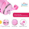 THE LITTLE LOOKERS Sipper Bottle/Sippy Cup for Babies/Kids | Nozzle Indicator | Spill-Resistant | Sipper with Straw | BPA-Free | Easy Grip Cup | Toddler & Kids Milk Cup