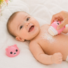 THE LITTLE LOOKERS Portable Baby Skin Care Baby Powder Puff with Box Holder Container for New Born and Kids for Baby Face and Body