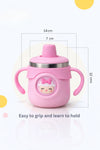 THE LITTLE LOOKERS Sipper Bottle/Sippy Cup for Babies/Kids | Nozzle Indicator | Spill-Resistant | Sipper with Straw | BPA-Free | Easy Grip Cup | Toddler & Kids Milk Cup
