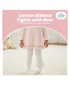 The Little Lookers Girls Cotton Knit Stockings with Flower – Soft Stretch Baby & Kids Tights