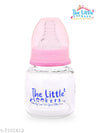 The Little Lookers Anti-Colic Glass Feeding Bottle with Silicone Sleeve | High Borosilicate Glass | BPA Free | Ultra Soft Flow Control Nipple | Leak-Proof Cap | Microwave & Dishwasher Safe | 0+ Months