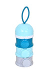 The Little Lookers Portable Baby Formula Dispenser| BPA Free Milk Powder Container for Infants Toddler| 3 Compartment Front Open Formula Food Fruit Storage
