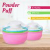 THE LITTLE LOOKERS Portable Baby Skin Care Baby Powder Puff with Box Holder Container for New Born and Kids for Baby Face and Body