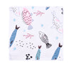THE LITTLE LOOKERS 12-Piece Soft Organic Cotton Muslin Newborn Face Towels/Washcloths in Cute Random Prints
