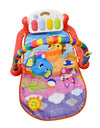 THE LITTLE LOOKERS Kick & Play Gym with Cozy Mat, Piano, & Attractive Cute Hanging Toys|Multi Function Fitness Rack with Music & Lights for Babies/Infants/Toddlers| Age- 0 Months+ (Pink)