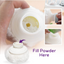 THE LITTLE LOOKERS Portable Baby Skin Care Baby Powder Puff with Box Holder Container for New Born and Kids for Baby Face and Body