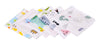 THE LITTLE LOOKERS 12-Piece Soft Organic Cotton Muslin Newborn Face Towels/Washcloths in Cute Random Prints