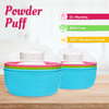 THE LITTLE LOOKERS Portable Baby Skin Care Baby Powder Puff with Box Holder Container for New Born and Kids for Baby Face and Body