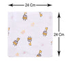 THE LITTLE LOOKERS 12-Piece Soft Organic Cotton Muslin Newborn Face Towels/Washcloths in Cute Random Prints