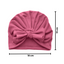 THE LITTLE LOOKERS Unisex Soft Hosiery Turban Bow Knot Cap, Baby Headwear | Suitable for 3 to 18 Months Baby