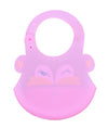 THE LITTLE LOOKERS Silicone Feeding Bib with Adjustable Strap, Waterproof, Easy to wash, Stain Proof | BPA Free/Soft Material Bibs with Tray/Food Catcher
