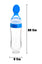 THE LITTLE LOOKERS Infant Baby Squeezy Food Grade Silicone Bottle Feeder with Soft Silicon Baby Feeding Used for Semi Solid |Spoon Feeder| Cerelac Feeder| Rice Paste Milk Food Feeder (90ml, Blue)