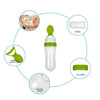 THE LITTLE LOOKERS Infant Baby Squeezy Food Grade Silicone Bottle Feeder with Soft Silicon Baby Feeding Used for Semi Solid |Spoon Feeder| Cerelac Feeder| Rice Paste Milk Food Feeder (90ml, Blue)