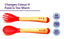 THE LITTLE LOOKERS Silicone Tip Heat Sensitive Silicone Spoons | Temperature Sensing Spoons | Spoon & Fork Set