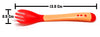 THE LITTLE LOOKERS Silicone Tip Heat Sensitive Silicone Spoons | Temperature Sensing Spoons | Spoon & Fork Set