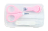 THE LITTLE LOOKERS Baby Scissors and Nail Clipper set/4-In-1 Baby Grooming Kit in Plastic Box Packing