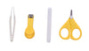 THE LITTLE LOOKERS Baby Scissors and Nail Clipper set/4-In-1 Baby Grooming Kit in Plastic Box Packing