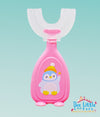 THE LITTLE LOOKERS 360° U-Shaped Baby Toothbrush with Food Grade Silicone Head | 100% BPA Free, Soft Bristles & Easy Grip for Babies & Kids (Pack of 1 )