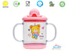 THE LITTLE LOOKERS Premium Quality Bpa Free Unbreakable Sippy Cup (Sipper Mugs for Kids/Children/Babies/Infants) Spout Infant PP/Glass Look Water/Juice Training Sipper Cup with Handles-200ml