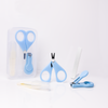 THE LITTLE LOOKERS Baby Scissors and Nail Clipper set/4-In-1 Baby Grooming Kit in Plastic Box Packing