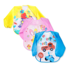 THE LITTLE LOOKERS Sleeved Washable Waterproof Bib/Apron with Pocket & Tying Robe| Cute Prints| Quick Dry PVC Bibs for Newborns/Infants/Toddlers