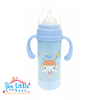 THE LITTLE LOOKERS 2 In 1 Thermal Insulation Stainless Steel Sipper Cum Feeding Bottle/Feeder with Two Sided Handle for Newborns/Infants/Babies/Kids (220ml) Print May Very