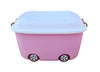 THE LITTLE LOOKERS Multipurpose Organizer/Storage Box Container with Latching Handles | Portable Toy/Stationary/Clothes/Books Trolley in Fun Colors (Large)