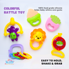 THE LITTLE LOOKERS Colorful Cute Attractive BPA Free Activity Rattles and Teethers for Infants/Babies/Kids/Toddlers | Set of 6