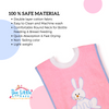 THE LITTLE LOOKERS Soft Terry Cotton Baby Bibs with Comfortable Round Neck for Bottle Feeding & Breast Feeding | Double Layered Skins for Quick Absorption & Fast Drying