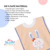 THE LITTLE LOOKERS Soft Terry Cotton Baby Bibs with Comfortable Round Neck for Bottle Feeding & Breast Feeding | Double Layered Skins for Quick Absorption & Fast Drying