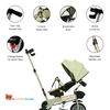TOYPENTER 3 in 1 Baby Stroller/Kids Tricycle with Removable Canopy, Parental Adjust Push Handle Attached Bottle Holder for Kids | Boys | Girls Age 0 Months - 5 Years
