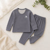 THE LITTLE LOOKERS Kids Winter Thermal Wear | Unisex Fleece Innerwear Set for Baby Girl & Baby Boy | Warm Woolen T-Shirt & Bottom Set