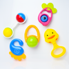 THE LITTLE LOOKERS Colorful Cute Attractive BPA Free Activity Rattles and Teethers for Infants/Babies/Kids/Toddlers | Set of 5