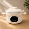 THE LITTLE LOOKERS Electric Baby Food Warmer Rechargeable Stainless Steel Bowl Smart LED Display USB Charging Portable Baby Feeding Bowl with Suction Plate | SUS304 Stainless Steel, Food Grade PP, One Touch Operation, Dual Heat Mode